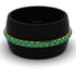 Men's Emerald Studded Wedding Band - Anthony No. 13